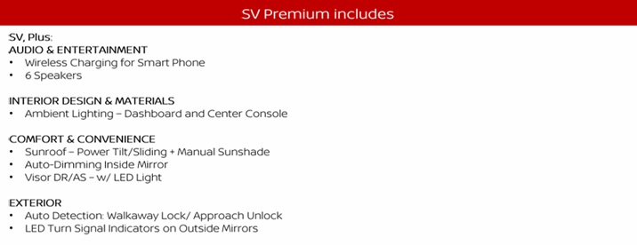 2026 Nissan Sentra SV Premium features